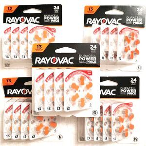 Rayovac Hearing Aid Batteries Size 13  Orange Tab  120 Total!!  "Duracell Power"